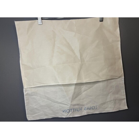 Louis Vuitton Dust Bag Beige Logo Cloth Storage Cover Fabric Square Large - Picture 3 of 5